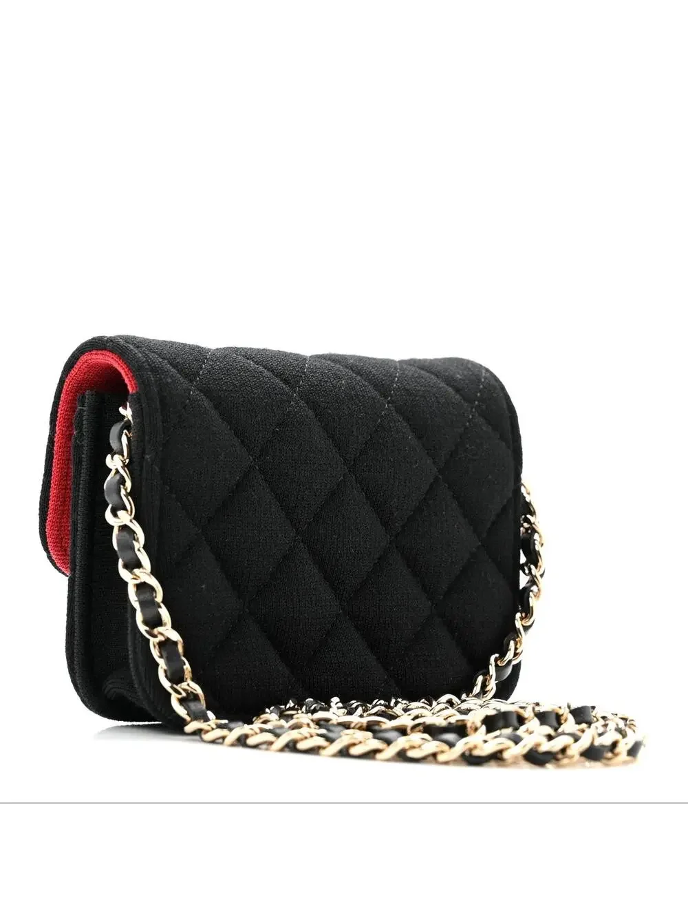 Chanel Jersey Quilted Micro Mini Flap #250315C18B - Picture 3 of 10